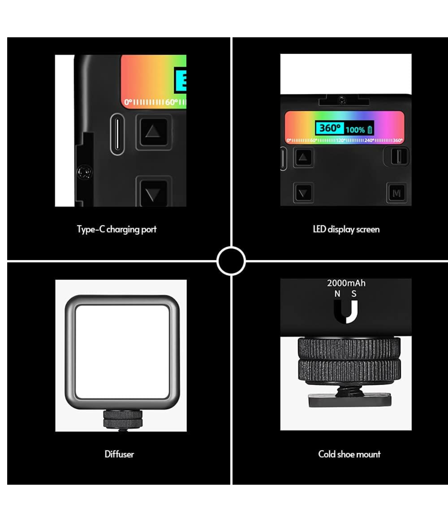 Luz Led RGB Continua Portátil